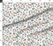 Coral Floral Sage Green Leaf Pretty Flowers Delicate Garden Custom Printed Fabric by Spoonflower Various Fabrics by the Yard or Fat Quarter